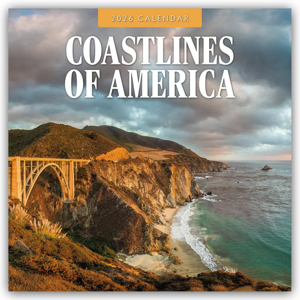Cover: 9781837010080 | Coastlines of Amerika - Amerikanische Küsten 2026 - 16-Monatskalender