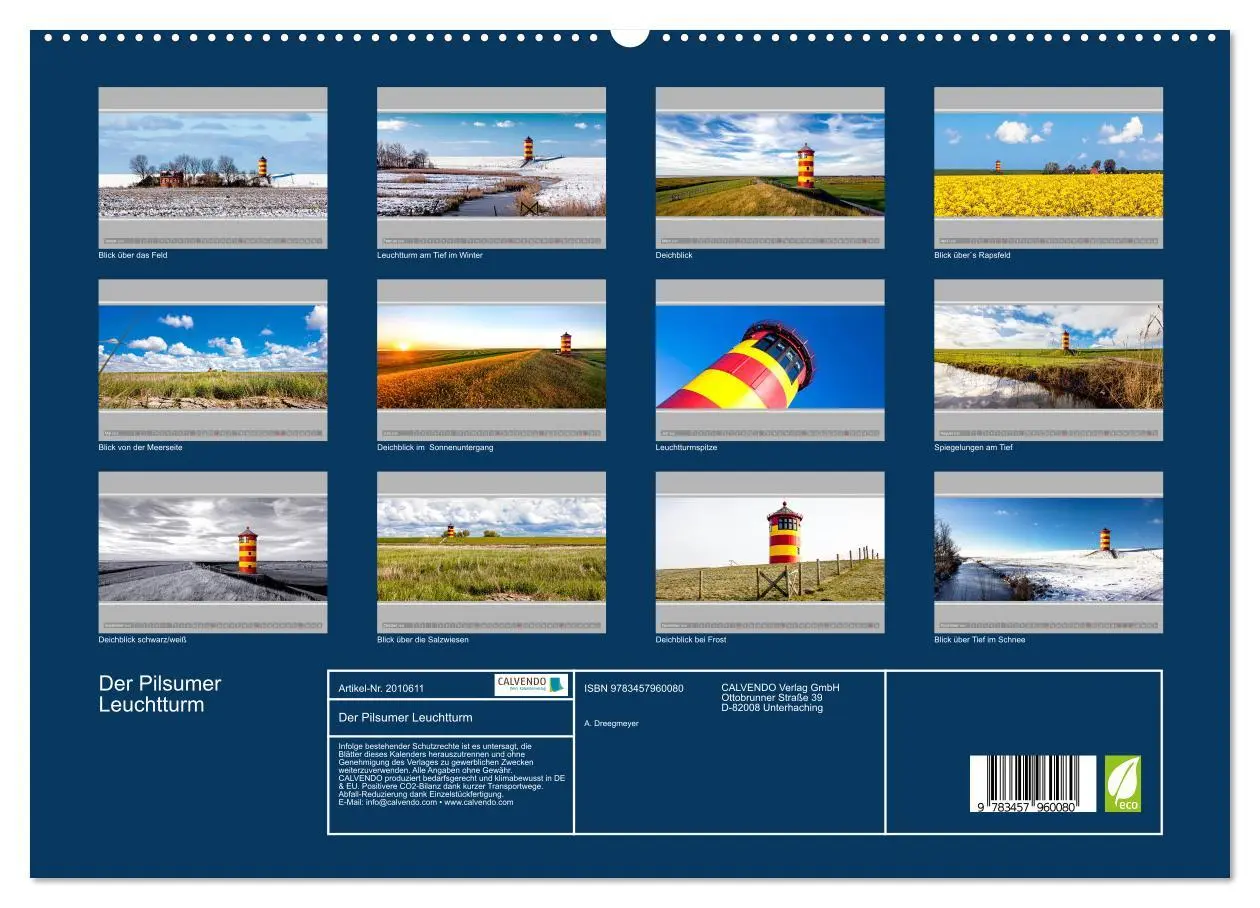Bild: 9783457960080 | Der Pilsumer Leuchtturm (hochwertiger Premium Wandkalender 2026 DIN...