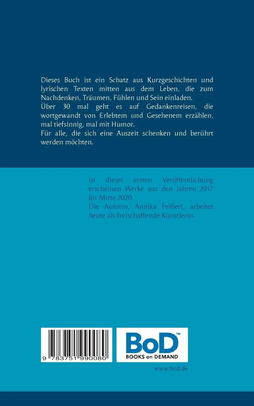 Rückseite: 9783751990080 | Momente im Hier und Jetzt | Annika Peißert | Taschenbuch | 88 S.
