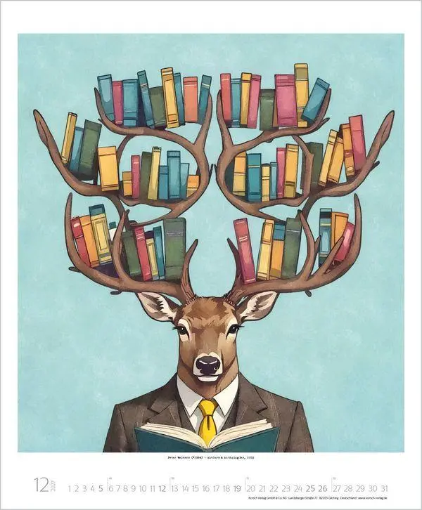 Bild: 9783819300080 | Literary Art 2027 | Verlag Korsch | Kalender | Spiralbindung | 14 S.