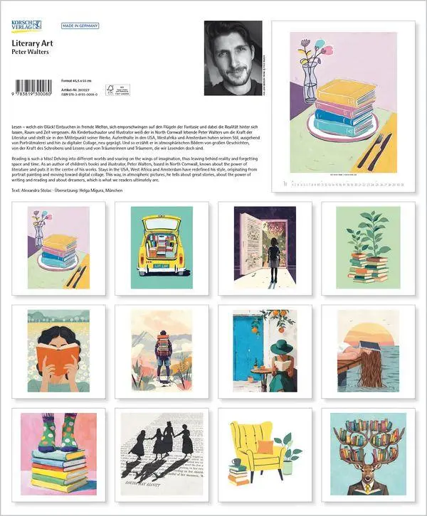 Bild: 9783819300080 | Literary Art 2027 | Verlag Korsch | Kalender | Spiralbindung | 14 S.