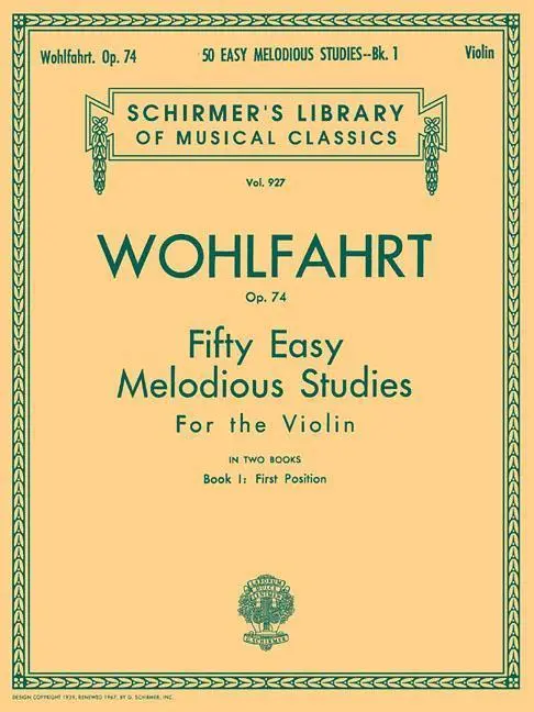 Cover: 73999040180 | 50 Easy Melodious Studies, Op. 74 - Book 1 | Franz Wohlfahrt | Buch