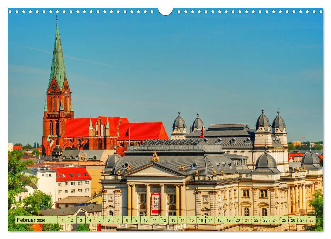 Bild: 9783457260180 | Schwerin - Welterbe (Wandkalender 2026 DIN A3 quer), CALVENDO...