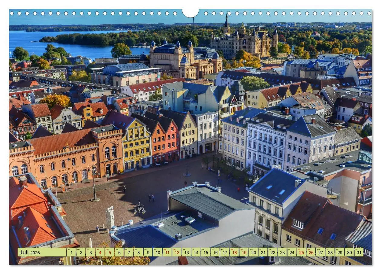 Bild: 9783457260180 | Schwerin - Welterbe (Wandkalender 2026 DIN A3 quer), CALVENDO...