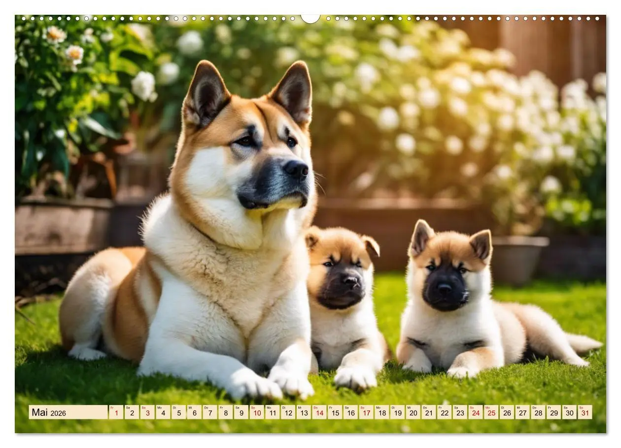 Bild: 9783457400180 | Akita Inu - Inbegriff der Treue (Wandkalender 2026 DIN A2 quer),...