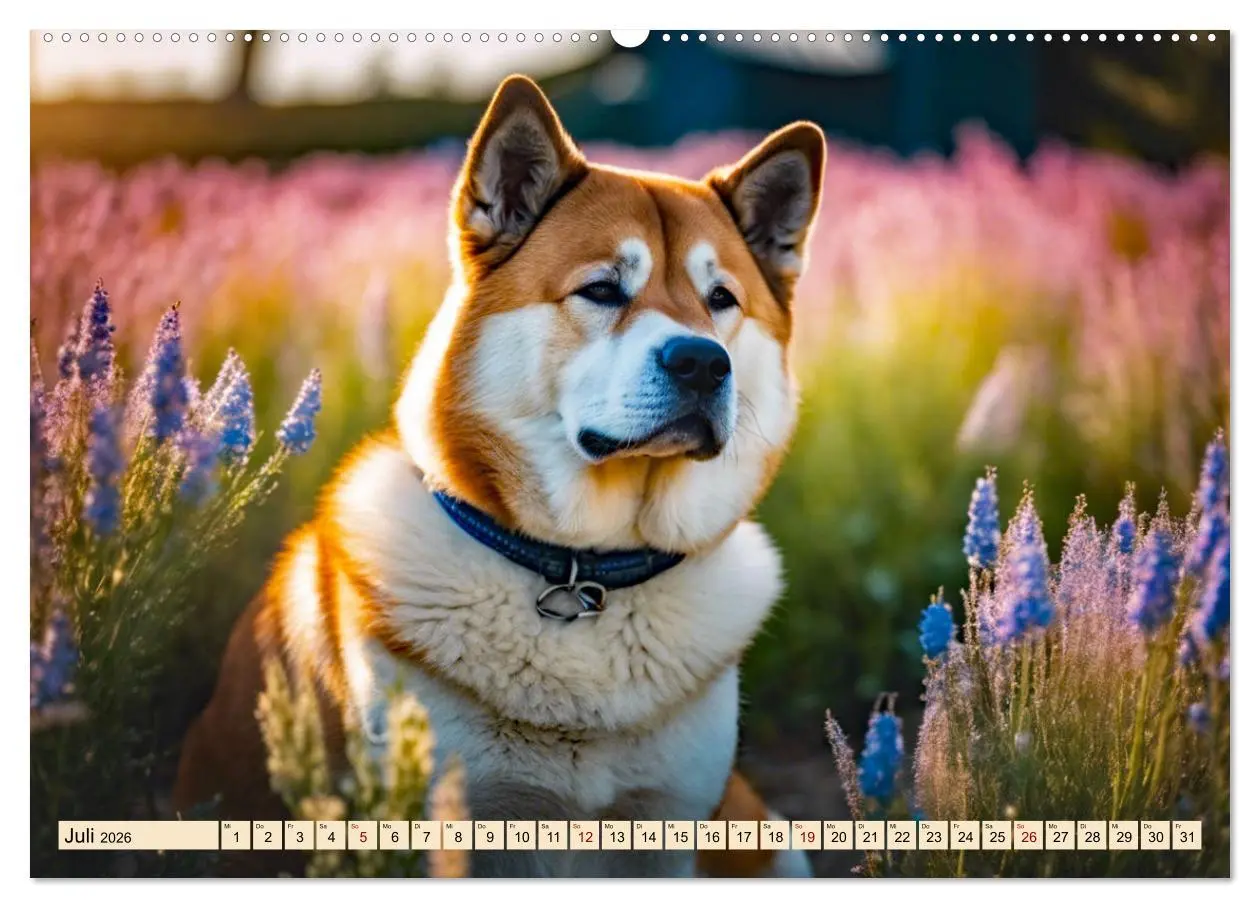 Bild: 9783457400180 | Akita Inu - Inbegriff der Treue (Wandkalender 2026 DIN A2 quer),...