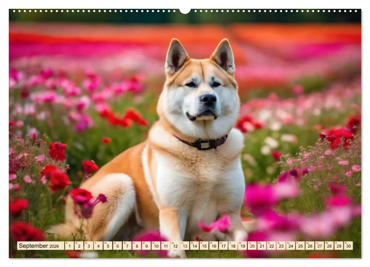 Bild: 9783457400180 | Akita Inu - Inbegriff der Treue (Wandkalender 2026 DIN A2 quer),...