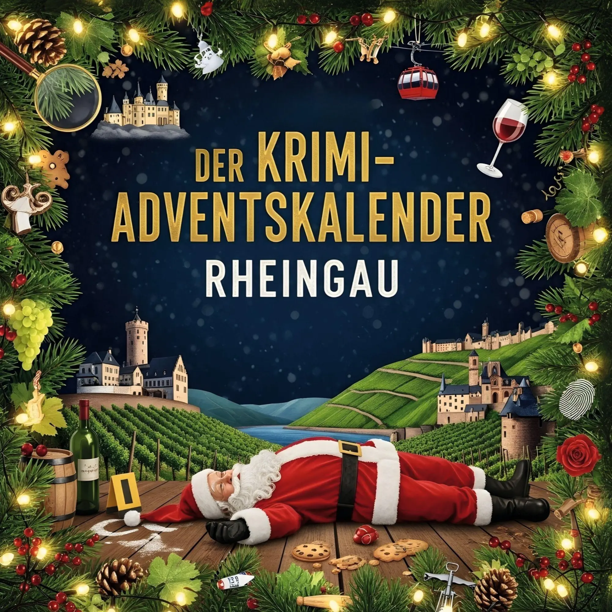 Cover: 9783695310180 | Der Krimi-Adventskalender Rheingau | Mordsverdächtig in 24 Akten