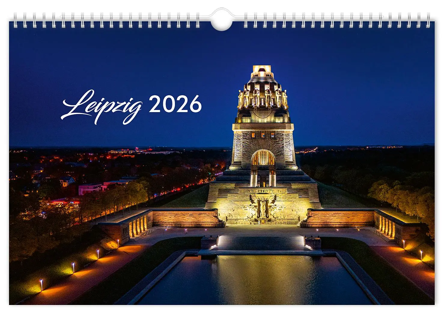 Cover: 9783910680180 | Kalender Leipzig 2026 | 30 x 20 cm weißes Kalendarium | Peter Schubert