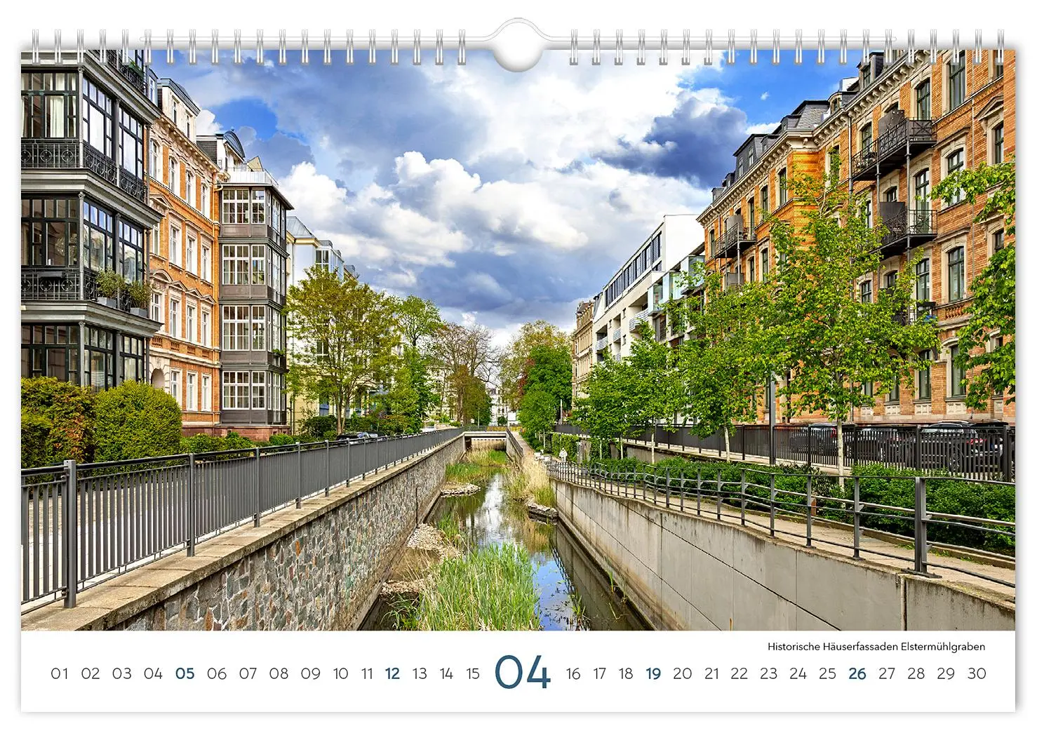 Bild: 9783910680180 | Kalender Leipzig 2026 | 30 x 20 cm weißes Kalendarium | Peter Schubert