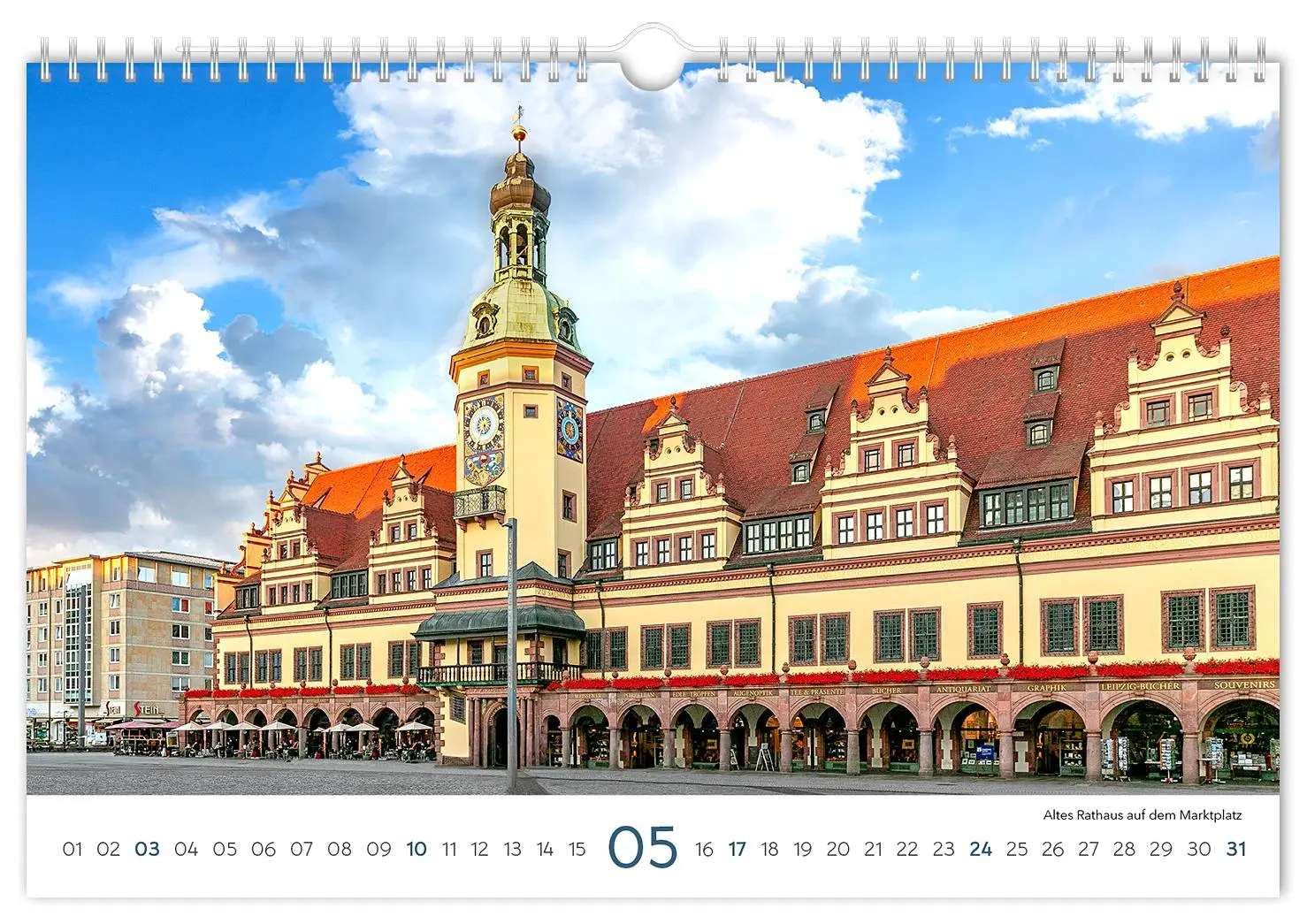 Bild: 9783910680180 | Kalender Leipzig 2026 | 30 x 20 cm weißes Kalendarium | Peter Schubert
