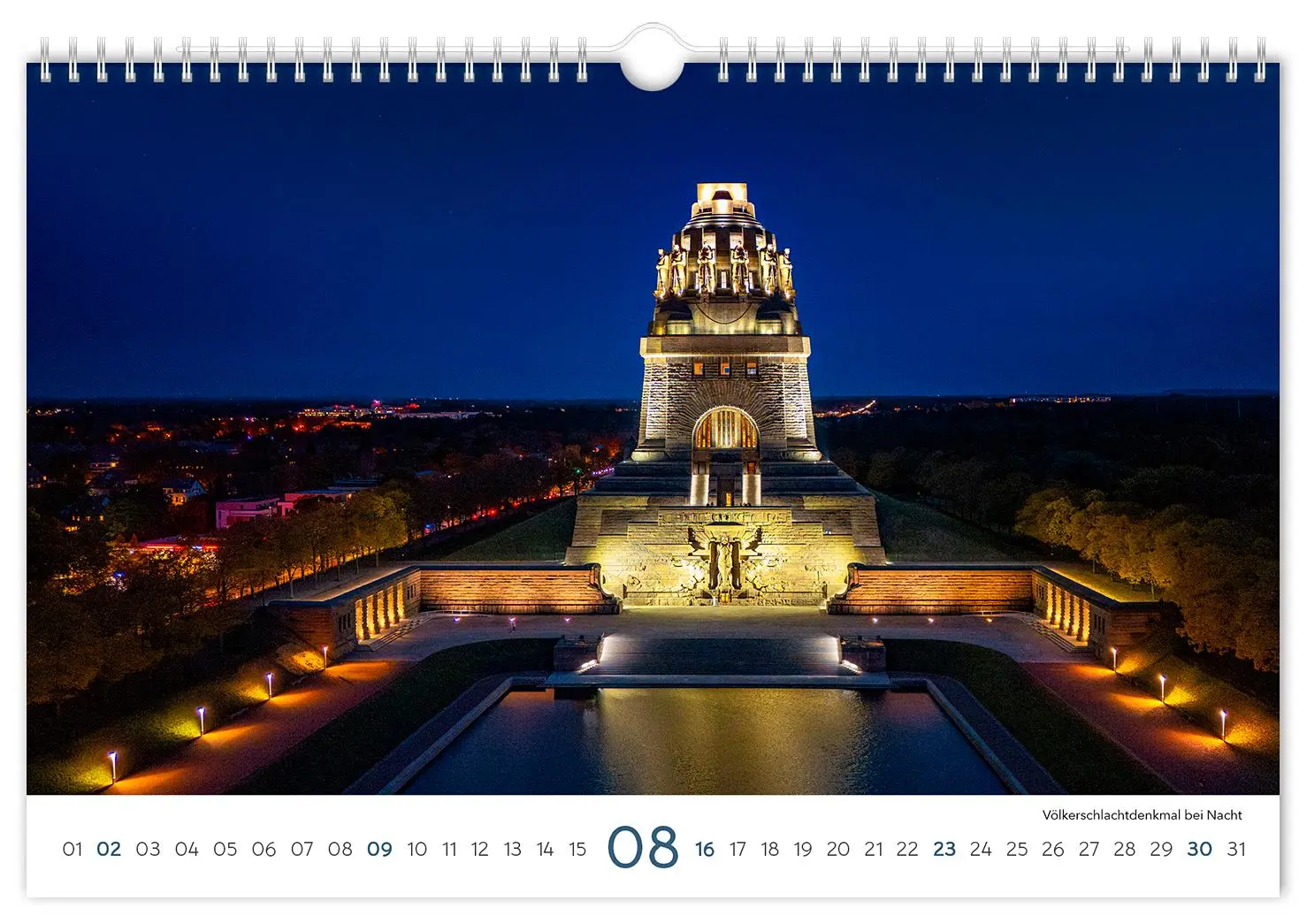 Bild: 9783910680180 | Kalender Leipzig 2026 | 30 x 20 cm weißes Kalendarium | Peter Schubert