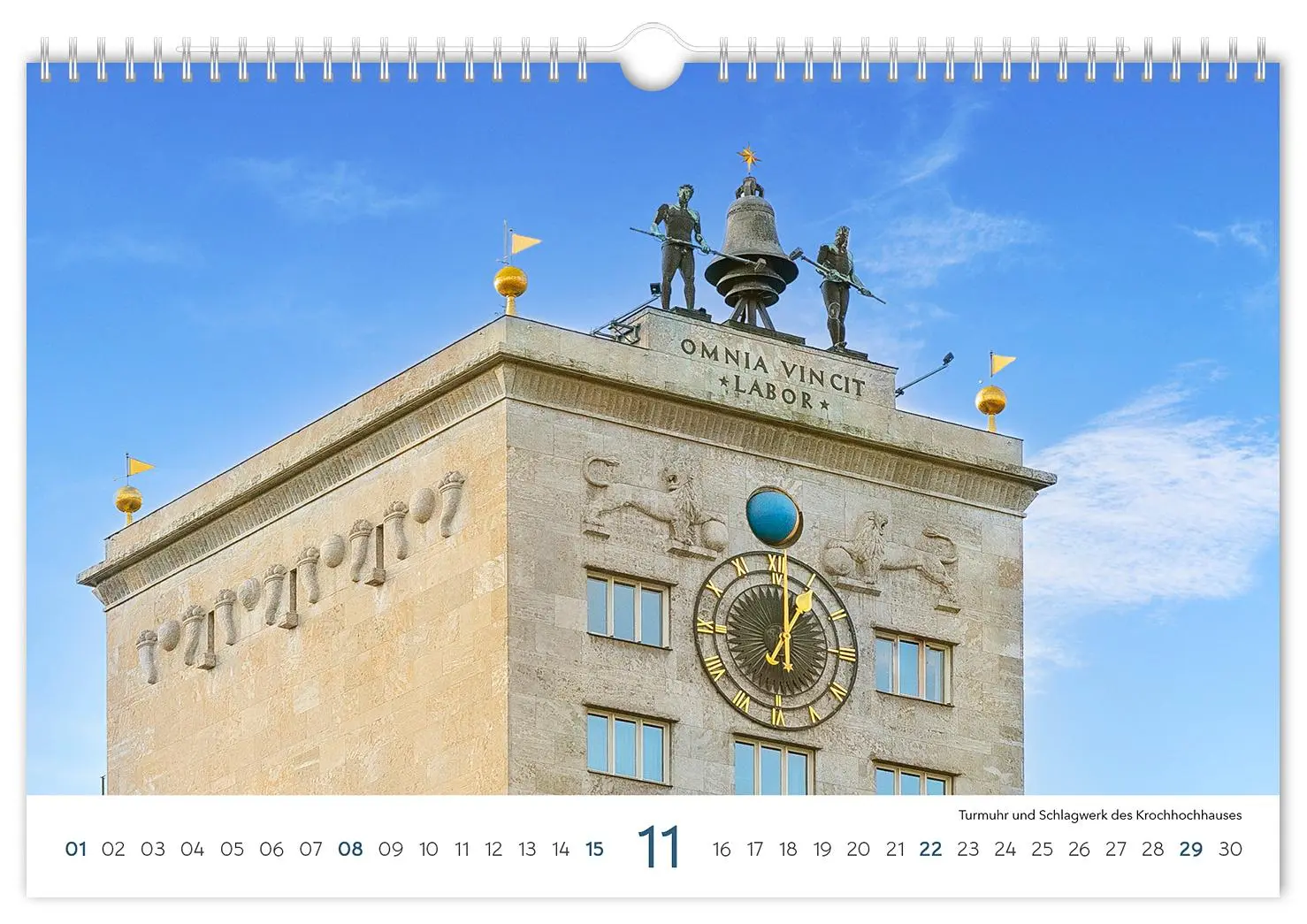 Bild: 9783910680180 | Kalender Leipzig 2026 | 30 x 20 cm weißes Kalendarium | Peter Schubert