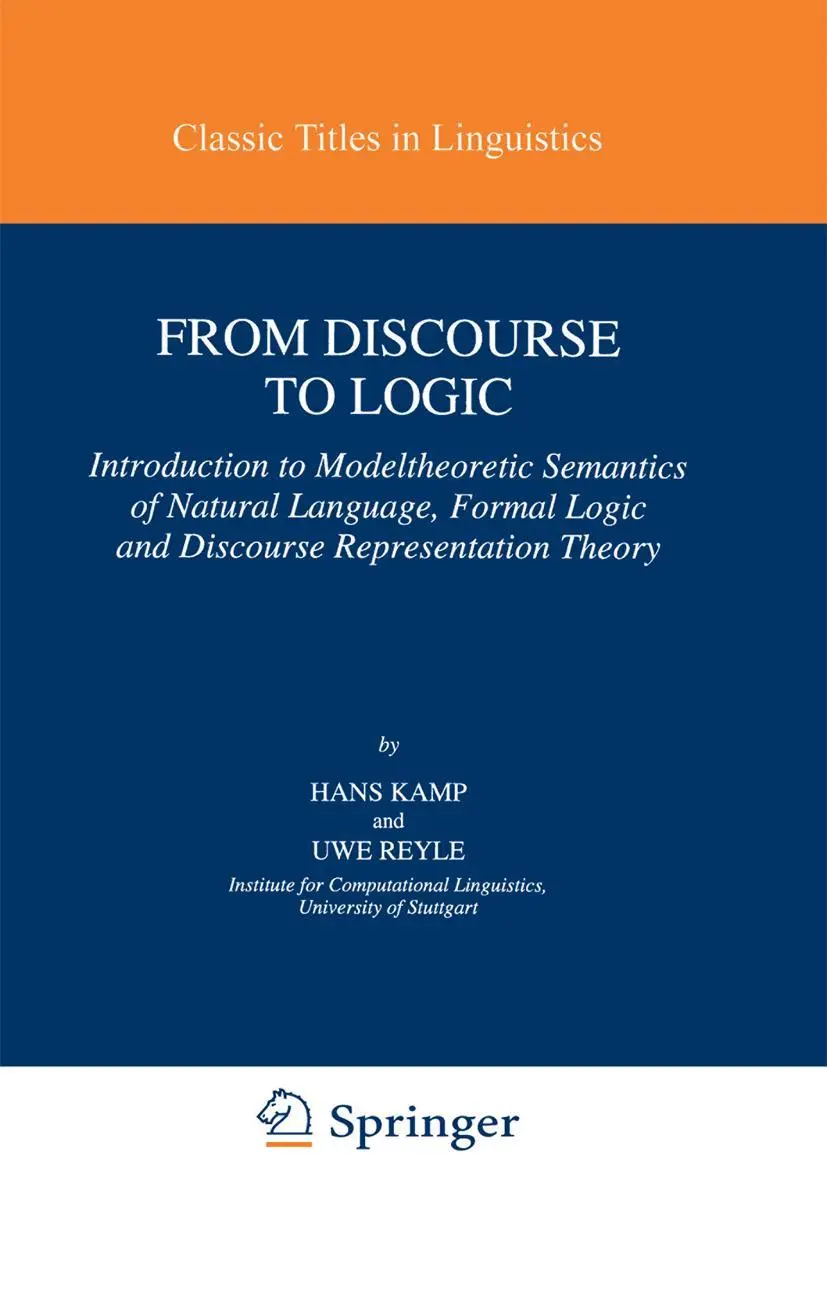 Cover: 9780792310280 | From Discourse to Logic | U. Reyle (u. a.) | Taschenbuch | viii | 1993