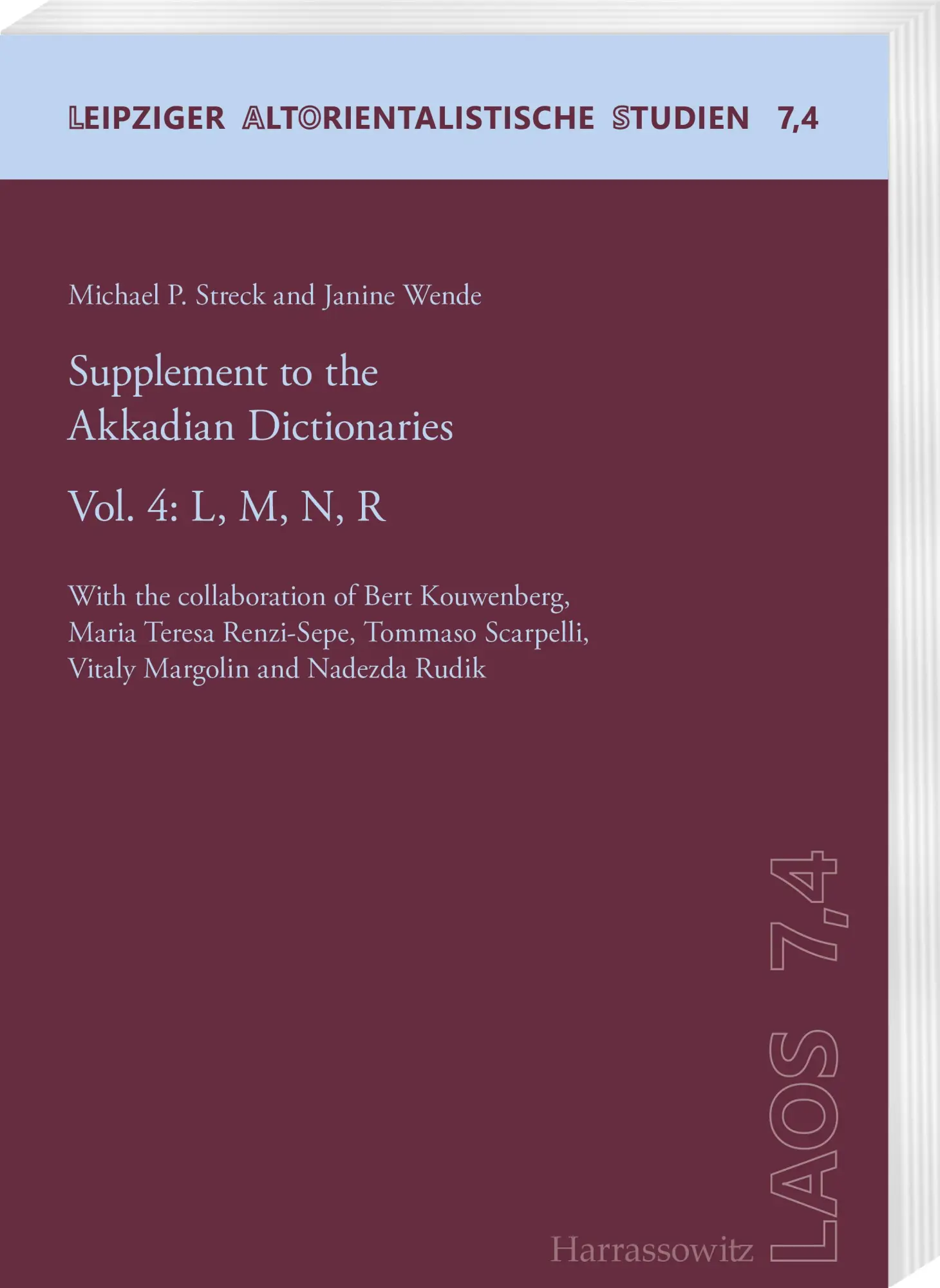 Cover: 9783447110280 | Supplement to the Akkadian Dictionaries | Michael P. Streck (u. a.)