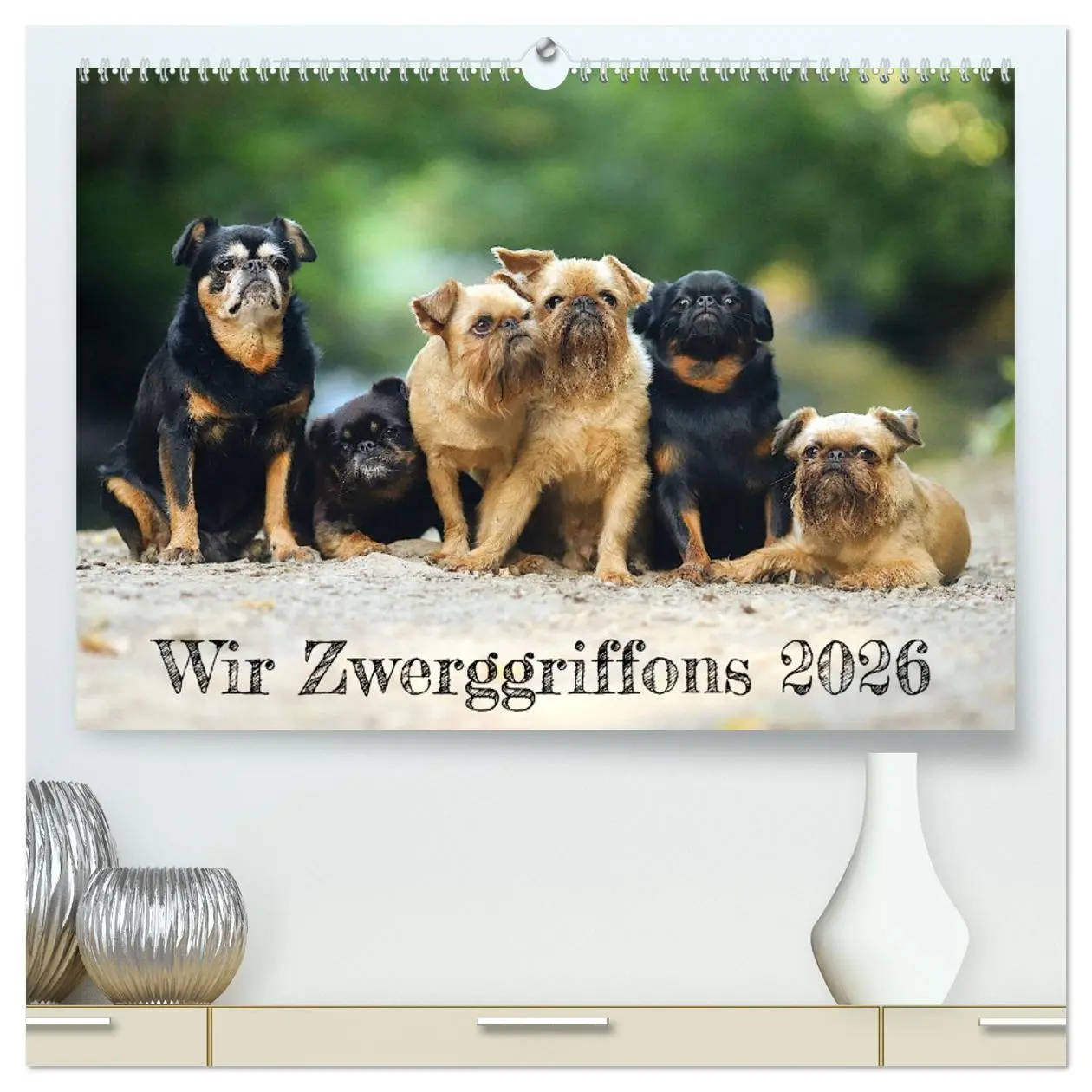 Cover: 9783457560280 | Wir Zwerggriffons 2026 (hochwertiger Premium Wandkalender 2026 DIN...