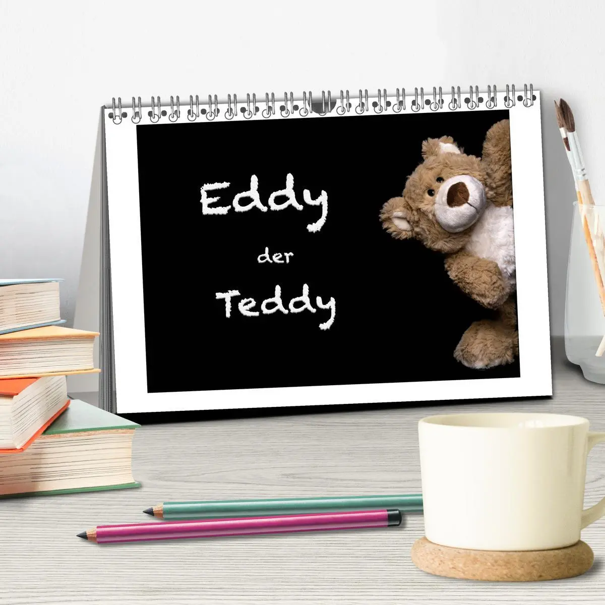 Bild: 9783457700280 | Eddy, der Teddy (Tischkalender 2026 DIN A5 quer), CALVENDO...
