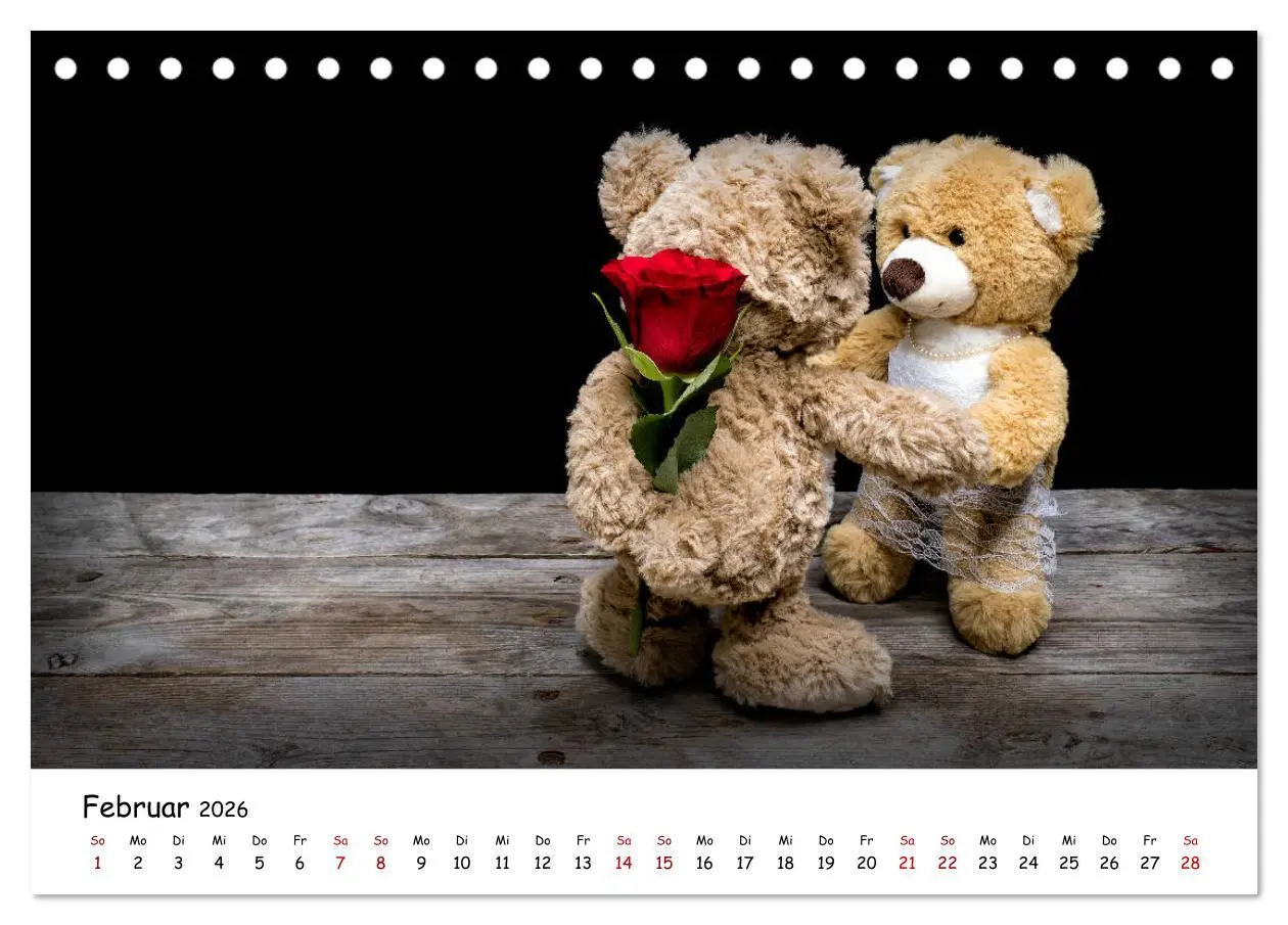 Bild: 9783457700280 | Eddy, der Teddy (Tischkalender 2026 DIN A5 quer), CALVENDO...