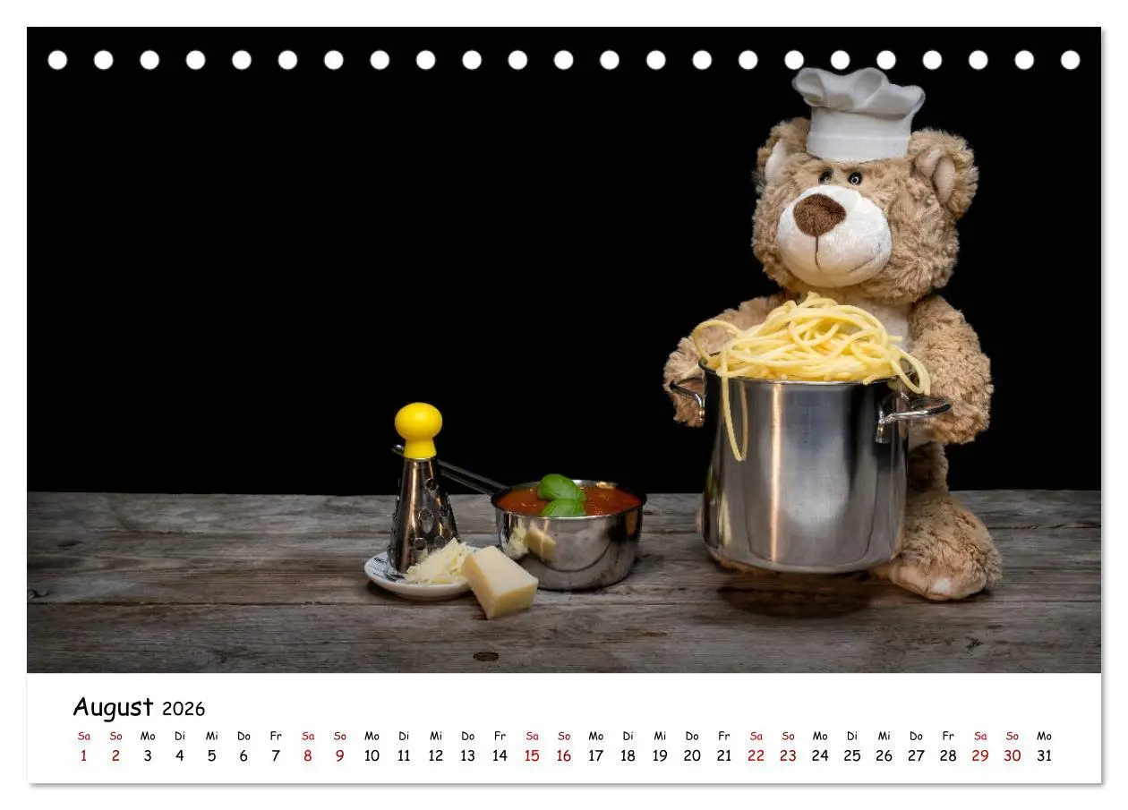 Bild: 9783457700280 | Eddy, der Teddy (Tischkalender 2026 DIN A5 quer), CALVENDO...