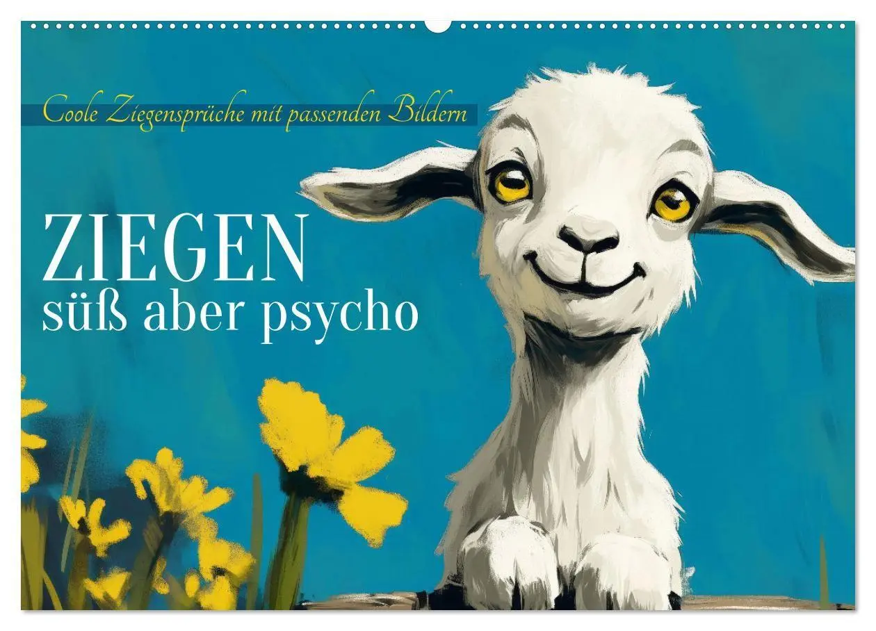 Cover: 9783569050280 | Ziegen, süß aber psycho (Wandkalender 2027 DIN A2 quer), CALVENDO...
