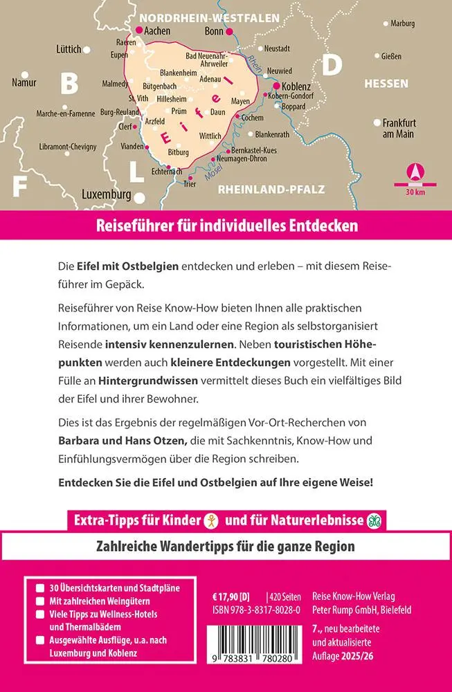 Bild: 9783831780280 | Reise Know-How Reiseführer Eifel mit Ostbelgien | Hans Otzen (u. a.)