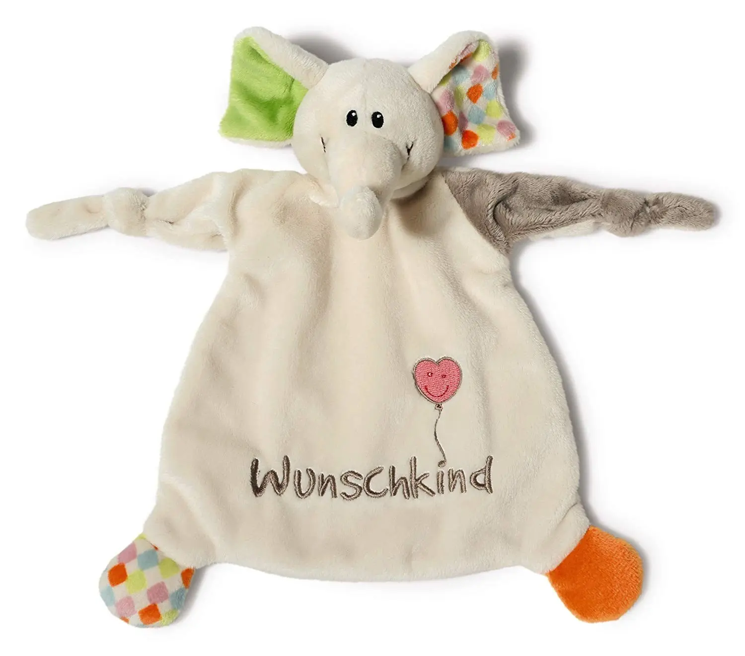 Cover: 4012390400380 | Nici 40038 Schmusetuch Elefant Wunschkind 25x25cm an Header | 40038