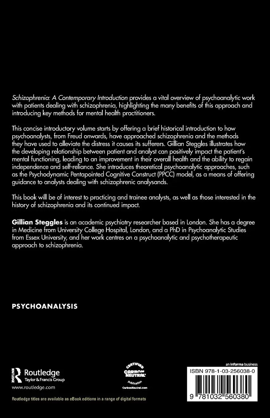 Rückseite: 9781032560380 | Schizophrenia | A Contemporary Introduction | Gillian Steggles | Buch