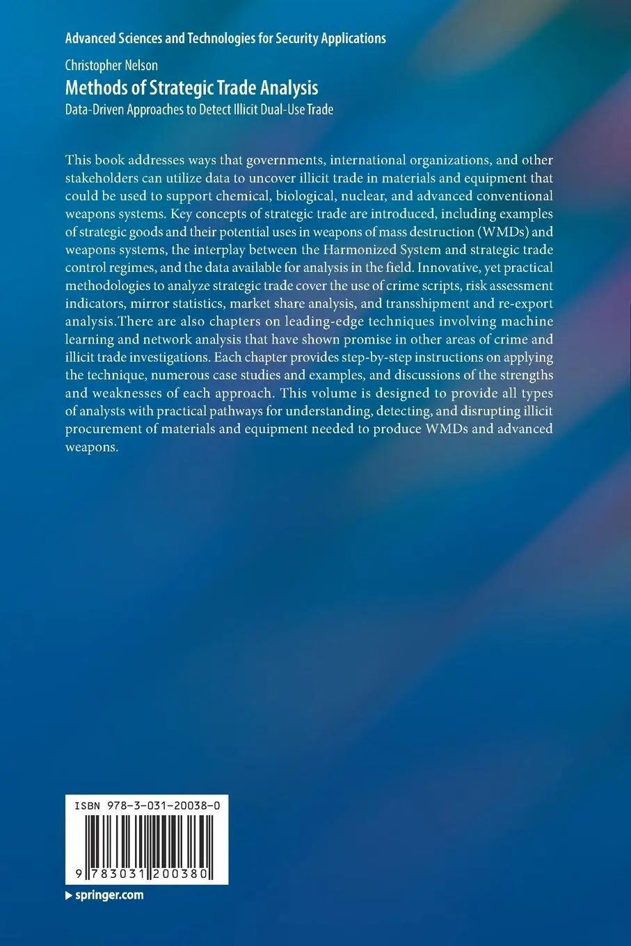 Rückseite: 9783031200380 | Methods of Strategic Trade Analysis | Christopher Nelson | Taschenbuch