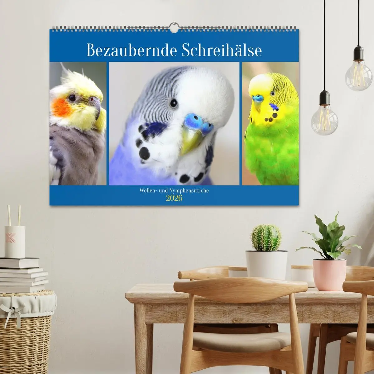Bild: 9783457620380 | Bezaubernde Schreihälse. Wellen- und Nymphensittiche (Wandkalender...