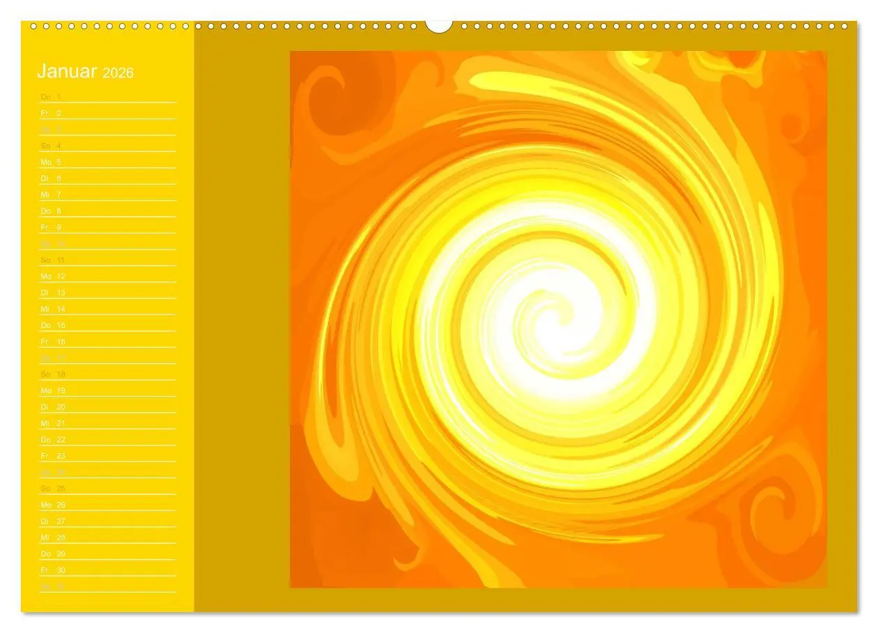 Bild: 9783516190380 | Energie-Spiralen 2026 (Wandkalender 2026 DIN A2 quer), CALVENDO...
