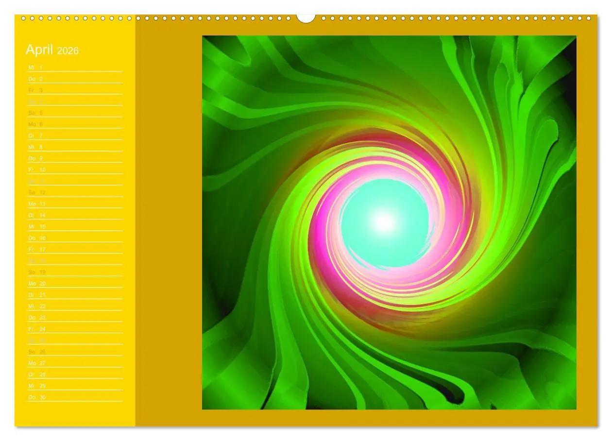 Bild: 9783516190380 | Energie-Spiralen 2026 (Wandkalender 2026 DIN A2 quer), CALVENDO...