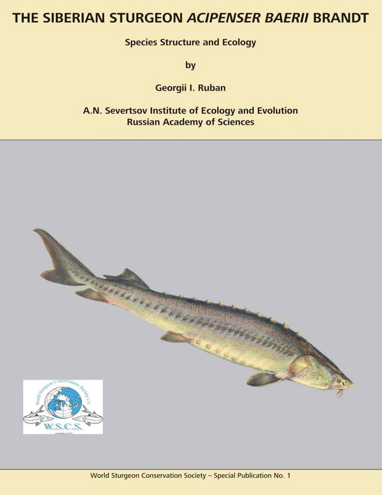 Cover: 9783833440380 | The Siberian Sturgeon Acipenser Baerii Brandt | Georgii I. Ruban