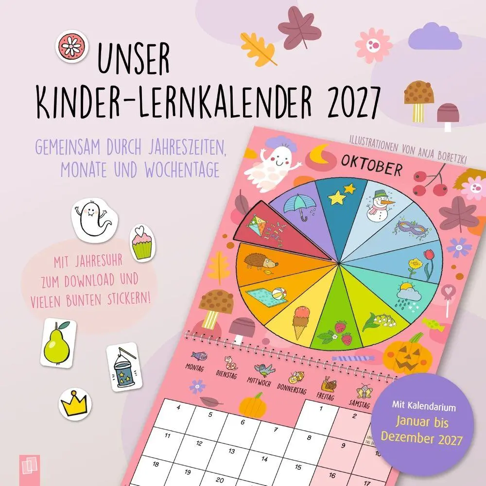 Cover: 9783834670380 | Unser Kinder-Lernkalender 2027 | Anja Boretzki | Kalender | 12 S.