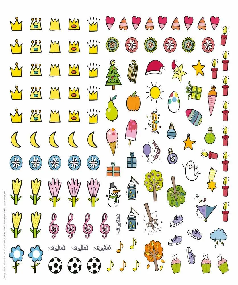 Bild: 9783834670380 | Unser Kinder-Lernkalender 2027 | Anja Boretzki | Kalender | 12 S.