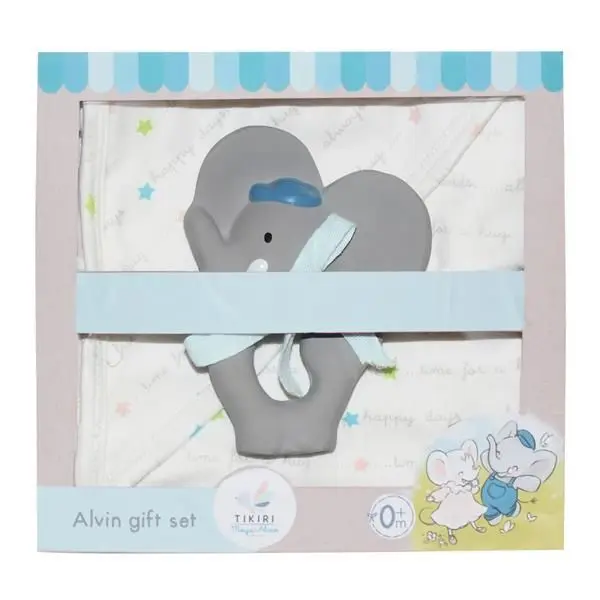 Cover: 4792247010480 | Tikri Geschenkset Alvin mit Tuch &amp; Beissring | 8578739 | 2024 | TIKIRI
