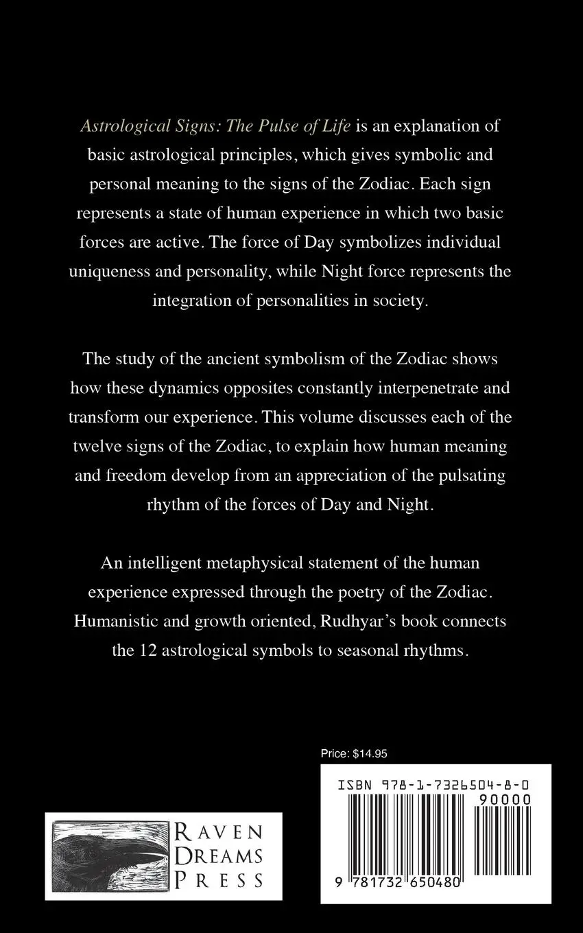 Rückseite: 9781732650480 | Astrological Signs | The Pulse of Life | Dane Rudhyar | Taschenbuch