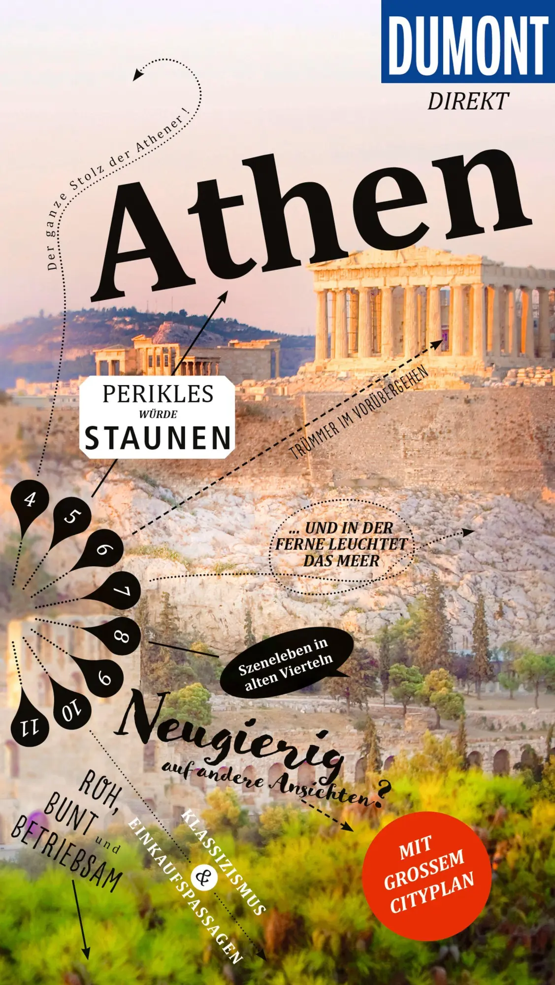 Cover: 9783616000480 | DUMONT direkt Reiseführer Athen | Mit großem Cityplan | Klaus Bötig