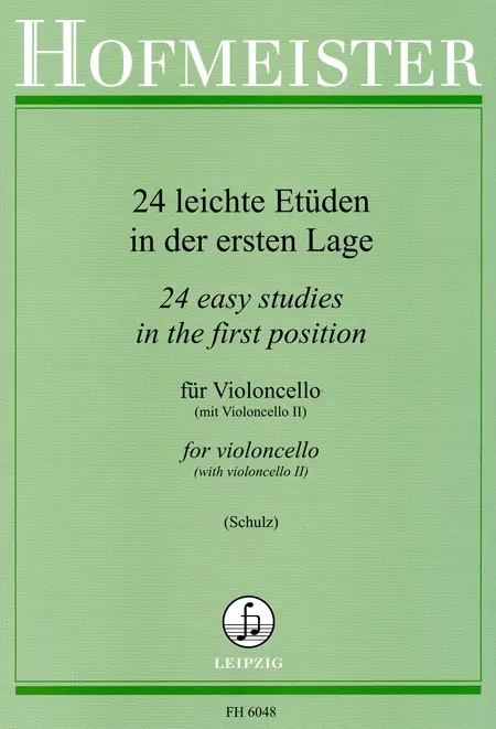 Cover: 9790203460480 | 24 leichte Etüden in der ersten Lage für Violoncello mit Begleitung...