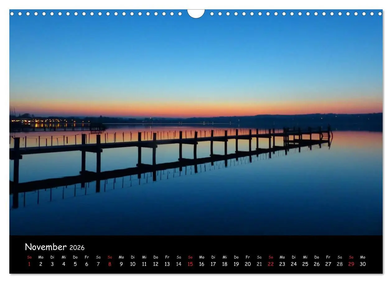 Bild: 9783516170580 | Starnberger See - Silent Moments (Wandkalender 2026 DIN A3 quer),...