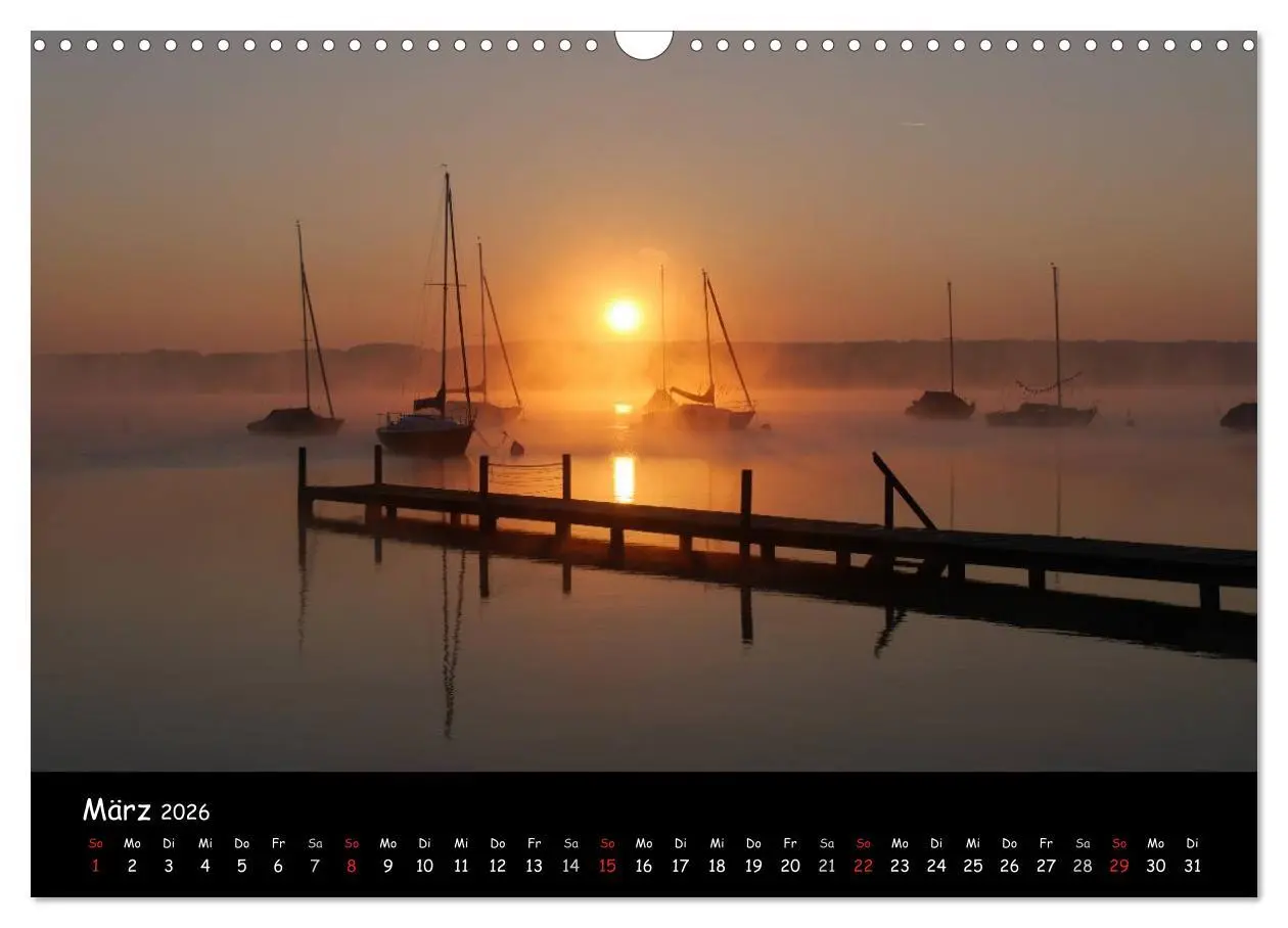 Bild: 9783516170580 | Starnberger See - Silent Moments (Wandkalender 2026 DIN A3 quer),...