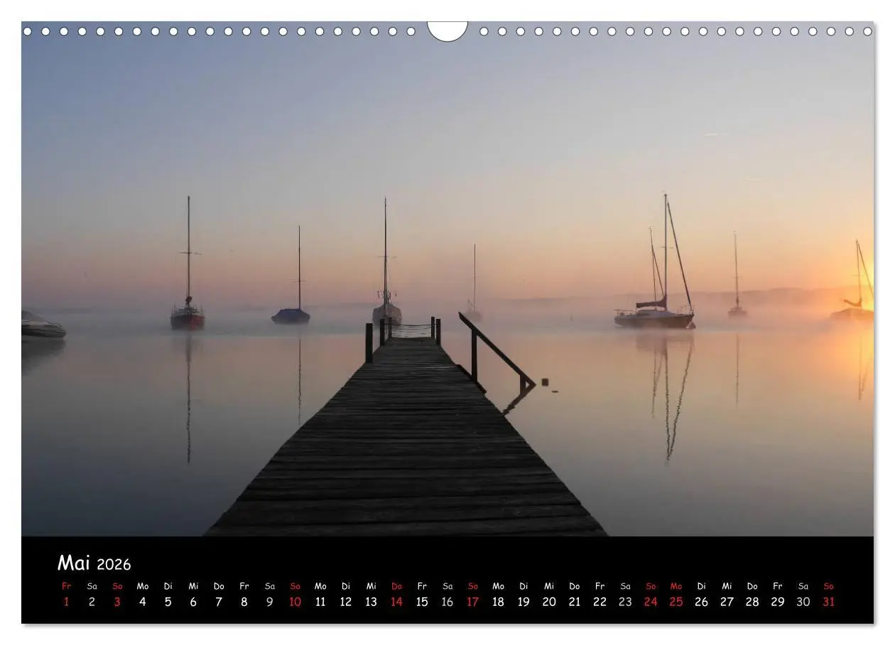 Bild: 9783516170580 | Starnberger See - Silent Moments (Wandkalender 2026 DIN A3 quer),...