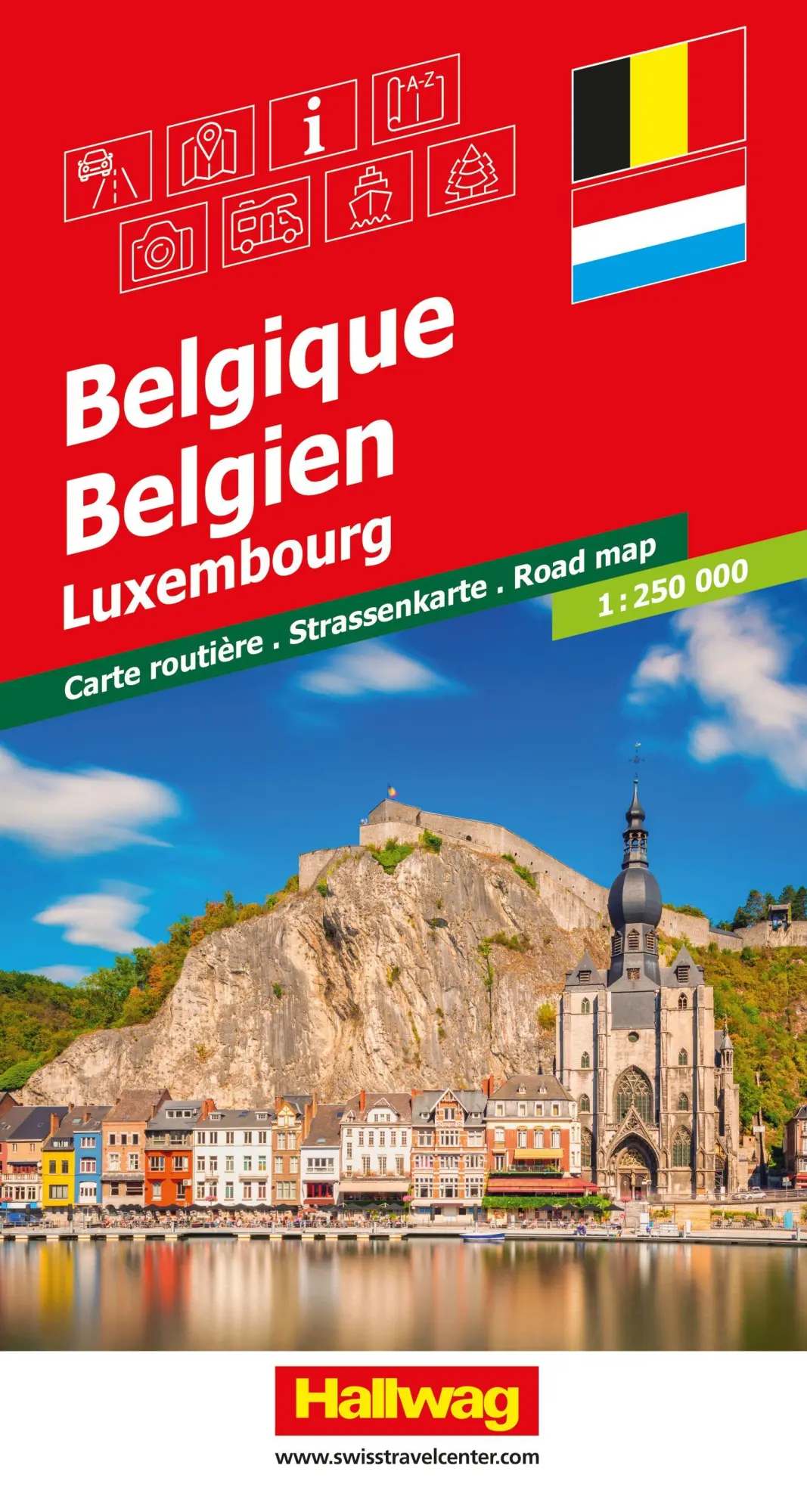 Cover: 9783828330580 | Hallwag Strassenkarte Belgien 1:250.000 | (Land-)Karte | Deutsch