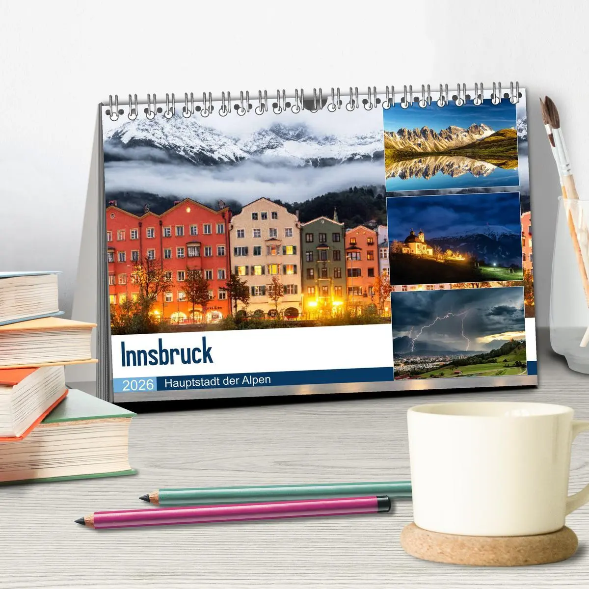 Bild: 9783457760680 | Innsbruck - Hauptstadt der Alpen (Tischkalender 2026 DIN A5 quer),...