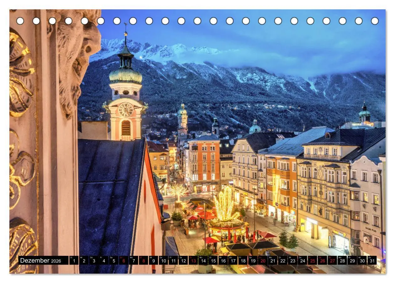 Bild: 9783457760680 | Innsbruck - Hauptstadt der Alpen (Tischkalender 2026 DIN A5 quer),...