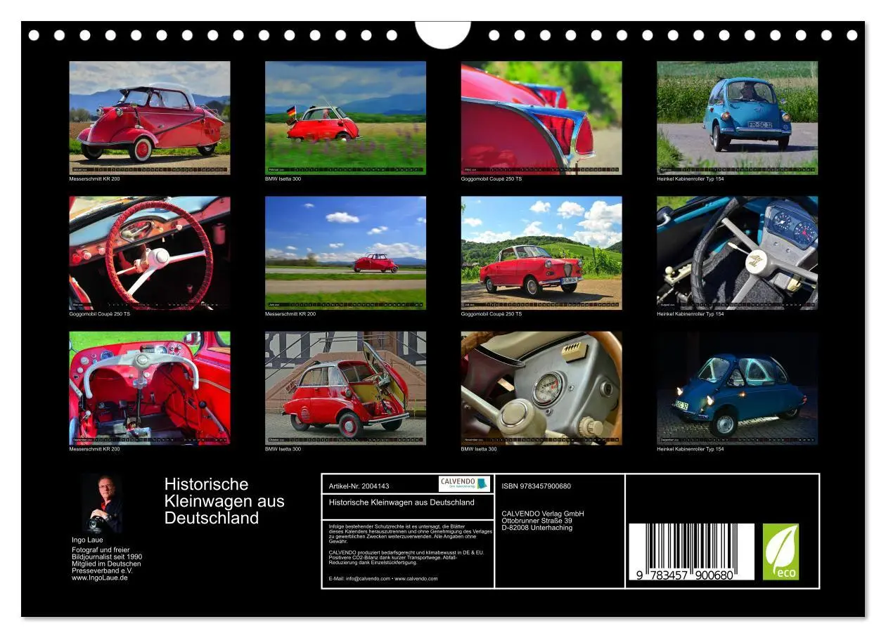Bild: 9783457900680 | Historische Kleinwagen aus Deutschland (Wandkalender 2026 DIN A4...