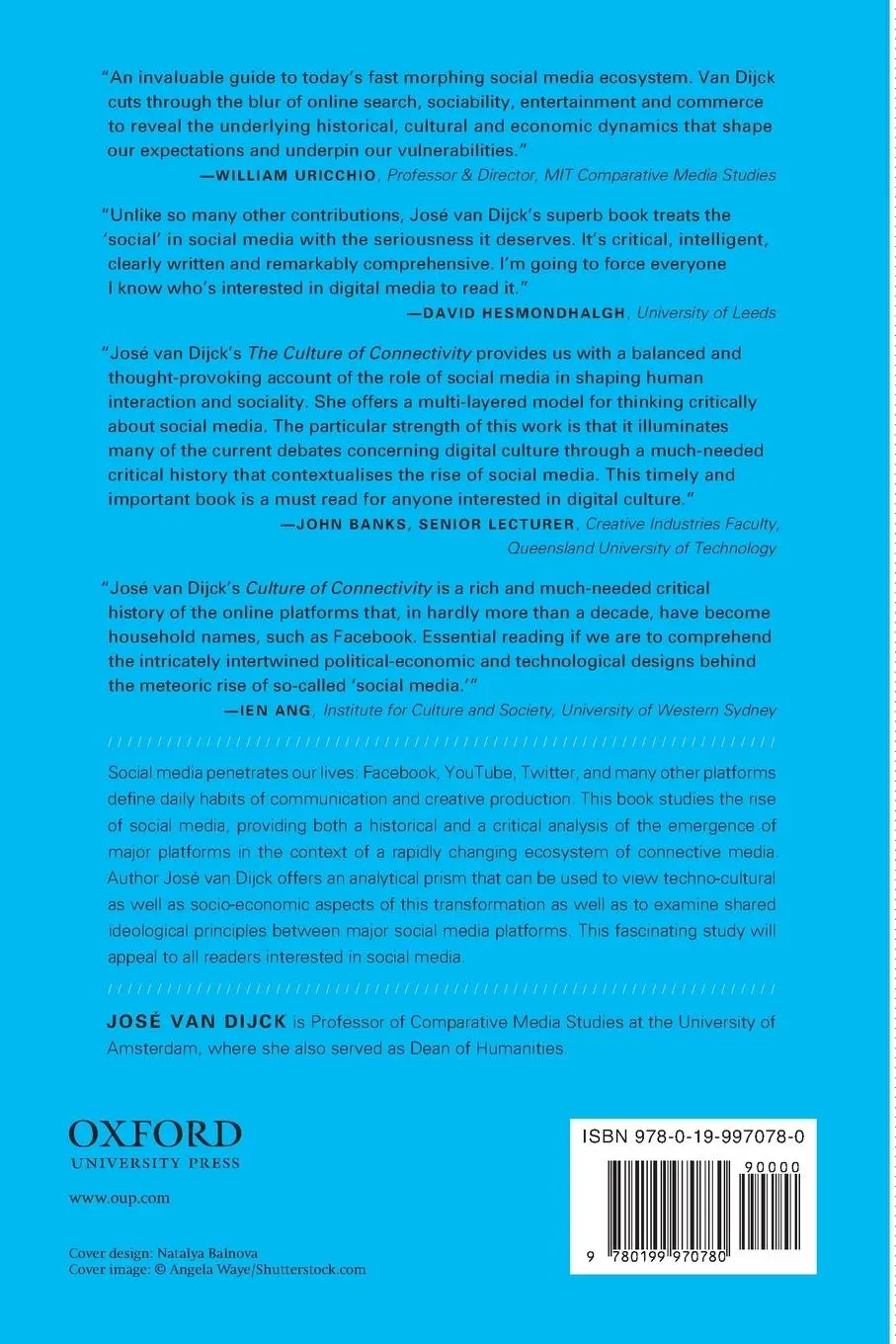 Rückseite: 9780199970780 | The Culture of Connectivity | A Critical History of Social Media