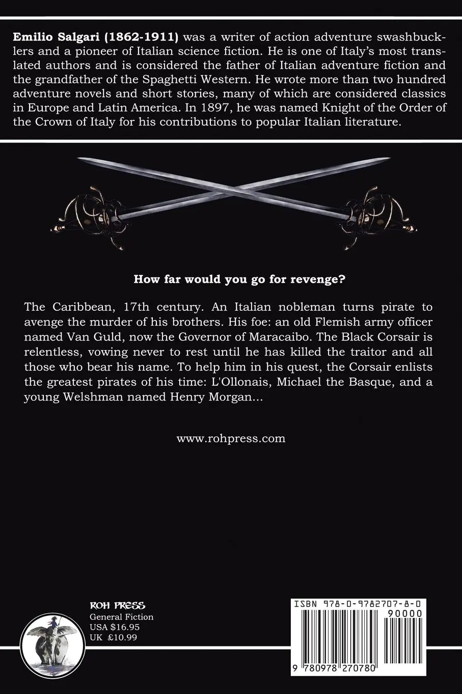 Rückseite: 9780978270780 | The Black Corsair | Emilio Salgari | Taschenbuch | Englisch | 2011