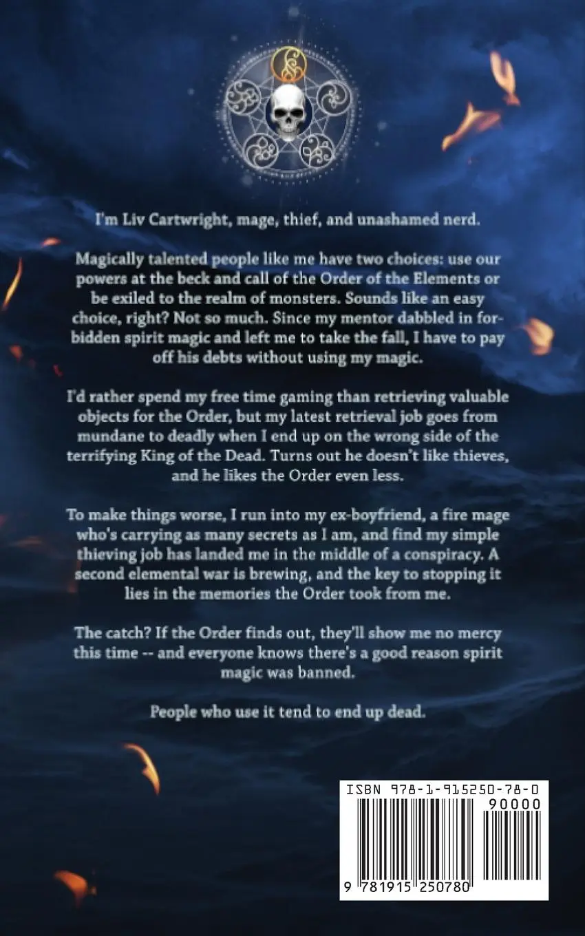 Rückseite: 9781915250780 | Thief of Souls | Emma L. Adams | Taschenbuch | Order of the Elements