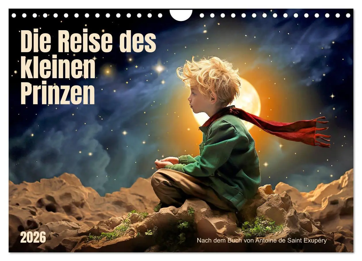 Cover: 9783457370780 | Die Reise des kleinen Prinzen (Wandkalender 2026 DIN A4 quer),...