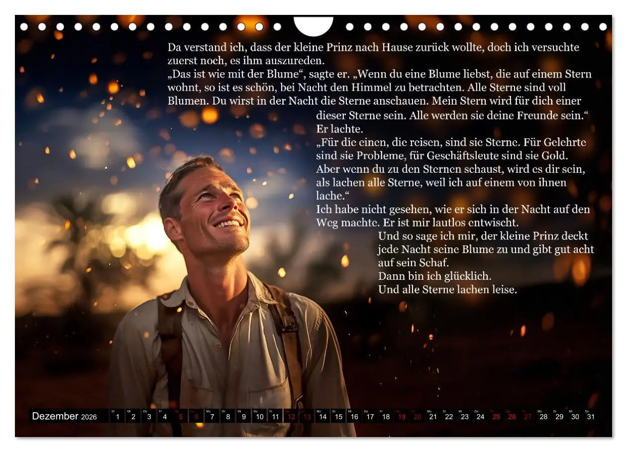 Bild: 9783457370780 | Die Reise des kleinen Prinzen (Wandkalender 2026 DIN A4 quer),...
